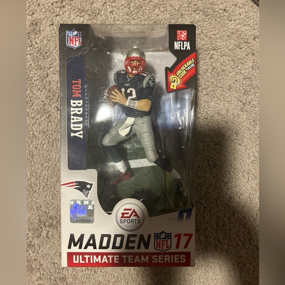 Tom Brady Patriots McFarlane EA Sports Madden 17 Ultimate Team Series 1 Figure